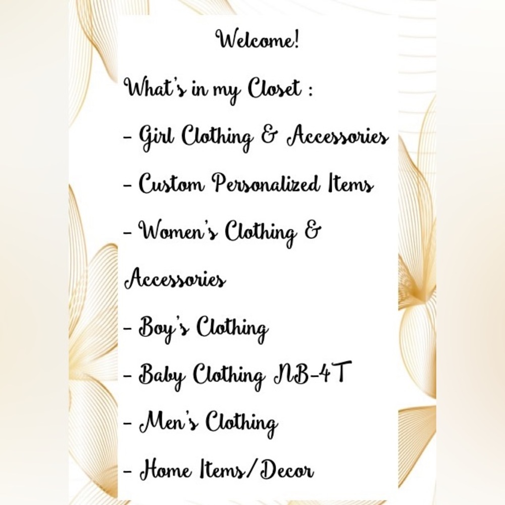 What’s in my closet! ✨